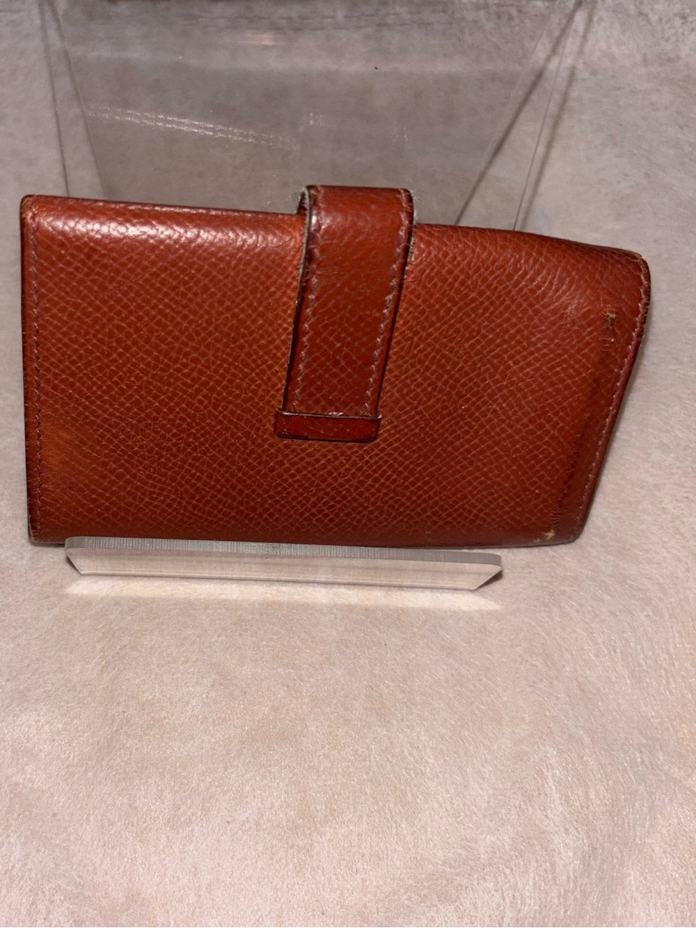 Hermès Bearn 3-Key Holder – Epsom Leather – Casaque Brown – Made in France - Picture 9 of 14